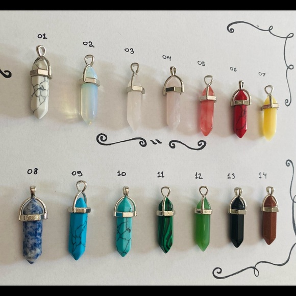 Mystery Necklace energey stones
pendulum crystal - Picture 4 of 10